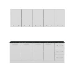 Minar 220 Cm Mutfak Dolabı Beyaz 220-B3