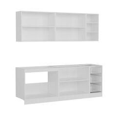 Minar 220 Cm Mutfak Dolabı Beyaz 220-B3