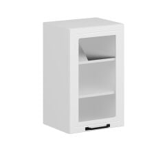 Alvinka Mutfak Modül Mbr_A Üst 1Dk2R 45-H72Cm Dolap Cam Beyaz Beyaz Mdf