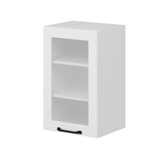 Alvinka Mutfak Modül Mbr_A Üst 1Dk2R 45-H72Cm Dolap Cam Beyaz Beyaz Mdf