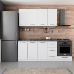 Minar 220 Cm Mutfak Dolabı Beyaz 220-B4