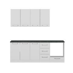 Minar 220 Cm Mutfak Dolabı Beyaz 220-B4