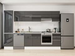 Alvinka 295X210 Cm High Gloss Mutfak Dolabı Mb-E80B50S45-1