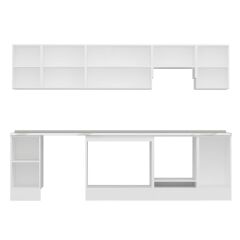 Alvinka 295X210 Cm Klasik Mebran Mutfak Dolabı M-E90S40S45-1 Mebran | Kumtaşı - Suntalam