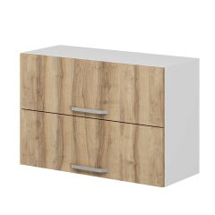 Alvinka Mutfak Modül Duz Üst 2Yk1R 90-H60Cm Dolap Beyaz Dore Mdf
