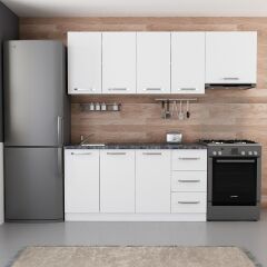 Minar 220 Cm Mutfak Dolabı Beyaz 220-B5