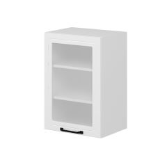 Alvinka Mutfak Modül Mbr_A Üst 1Dk2R 50-H72Cm Dolap Cam Beyaz Beyaz Mdf