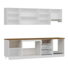 Minar 270 Cm Mbr C+Alm. Cam Mutfak Dolabı Byz Ant 270-Mcacba1