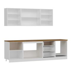 Minar 270 Cm Mbr C+Alm. Cam Mutfak Dolabı Byz Ant 270-Mcacba3