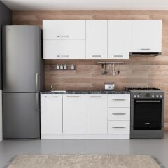 Minar 220 Cm Mutfak Dolabı Beyaz 220-B8