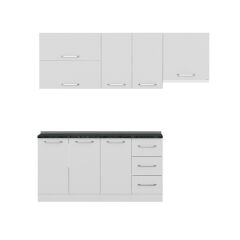 Minar 220 Cm Mutfak Dolabı Beyaz 220-B8