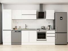 Alvinka 300X210 Cm High Gloss Mutfak Dolabı Mb-E80B50S50-2
