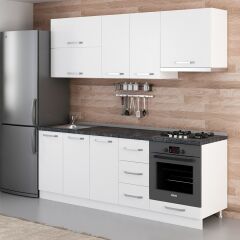 Minar 220 Cm Mutfak Dolabı Beyaz 220-B9