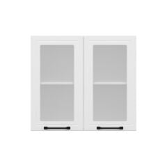 Alvinka Mutfak Modül Mbr_A Üst 2Dk1R 80-H72Cm Dolap Cam Beyaz Beyaz Mdf