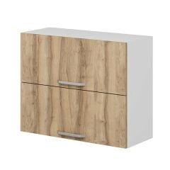 Alvinka Mutfak Modül Duz Üst 2Yk1R 90-H72Cm Dolap Beyaz Dore Mdf