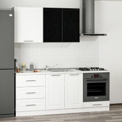 Minar 200 Cm Mbr C + Alm. Füme Cam Mutfak Dolabı Byz 200-Mcacb3