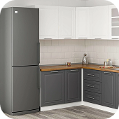 Cam Kapaklı Üst Dolap